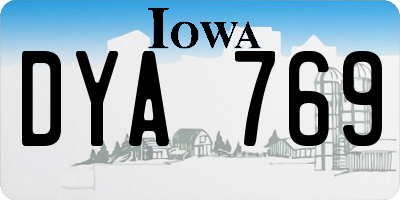 IA license plate DYA769