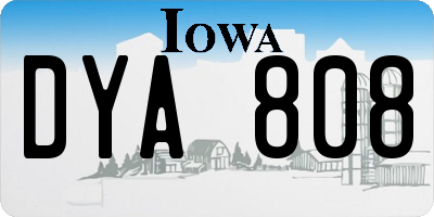 IA license plate DYA808