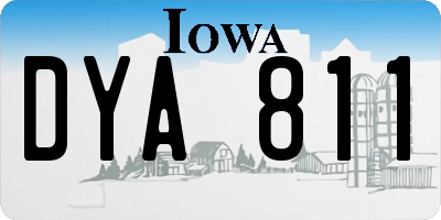 IA license plate DYA811