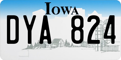 IA license plate DYA824