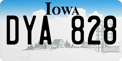 IA license plate DYA828