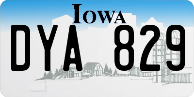 IA license plate DYA829