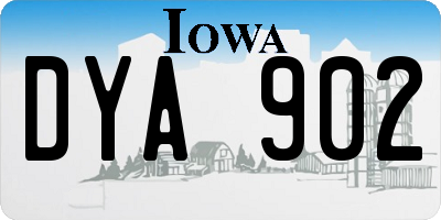 IA license plate DYA902