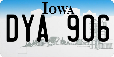 IA license plate DYA906