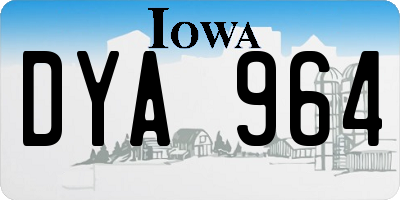 IA license plate DYA964