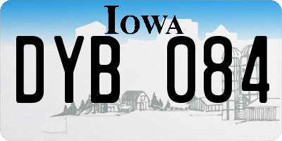 IA license plate DYB084