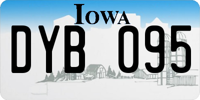 IA license plate DYB095