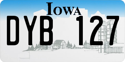 IA license plate DYB127