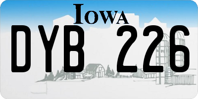 IA license plate DYB226