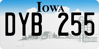 IA license plate DYB255