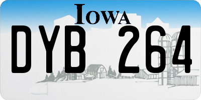 IA license plate DYB264