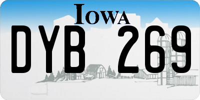 IA license plate DYB269