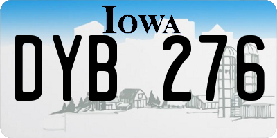 IA license plate DYB276