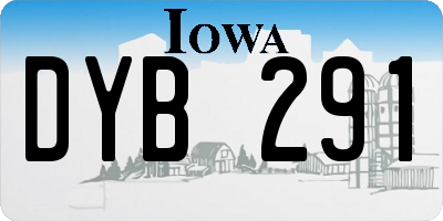 IA license plate DYB291