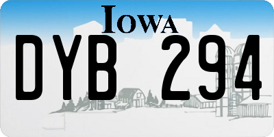 IA license plate DYB294