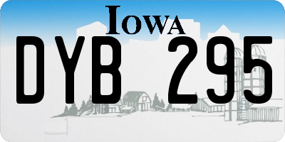 IA license plate DYB295