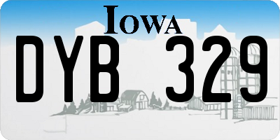 IA license plate DYB329