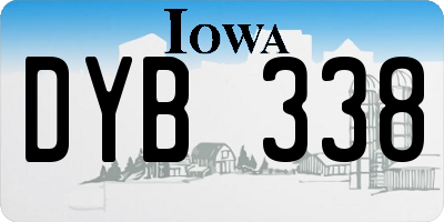 IA license plate DYB338