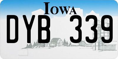 IA license plate DYB339