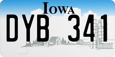 IA license plate DYB341