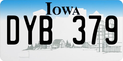 IA license plate DYB379