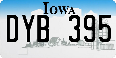 IA license plate DYB395