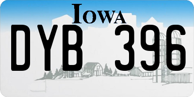 IA license plate DYB396