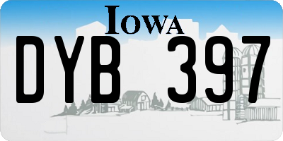 IA license plate DYB397