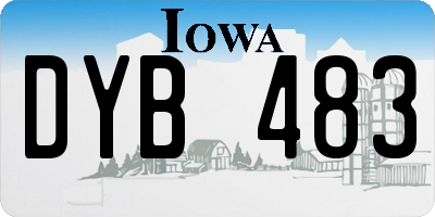 IA license plate DYB483