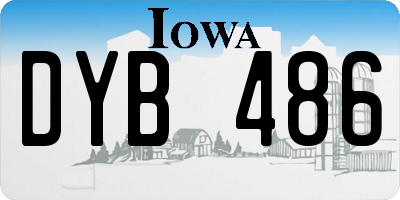 IA license plate DYB486