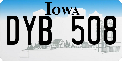 IA license plate DYB508