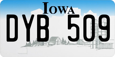 IA license plate DYB509