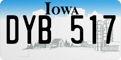 IA license plate DYB517