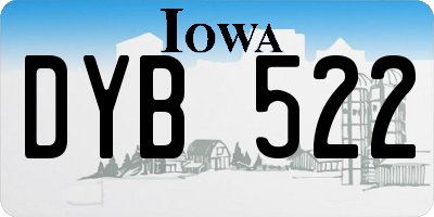 IA license plate DYB522