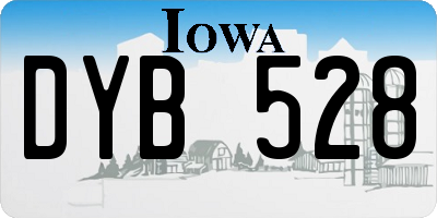IA license plate DYB528
