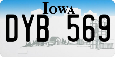 IA license plate DYB569