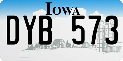 IA license plate DYB573