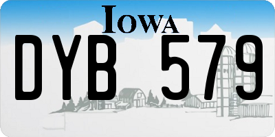 IA license plate DYB579
