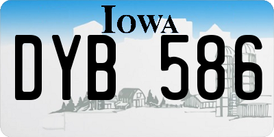 IA license plate DYB586