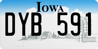 IA license plate DYB591