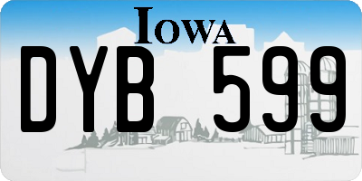 IA license plate DYB599