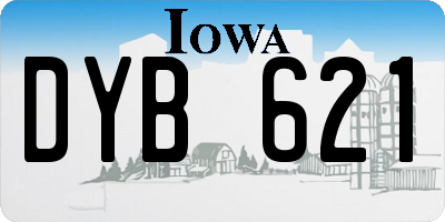 IA license plate DYB621