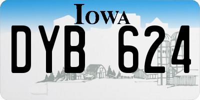 IA license plate DYB624