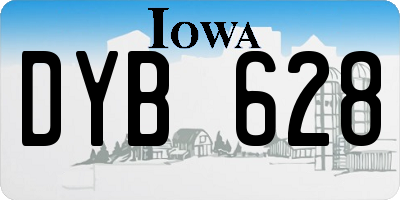 IA license plate DYB628