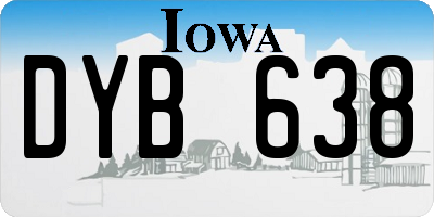 IA license plate DYB638