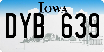 IA license plate DYB639