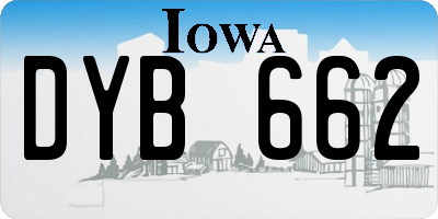 IA license plate DYB662