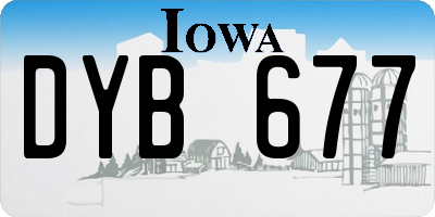 IA license plate DYB677