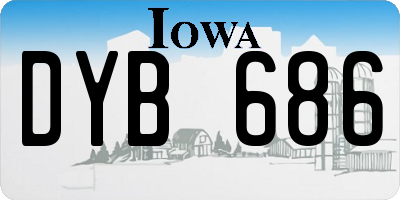 IA license plate DYB686