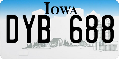 IA license plate DYB688